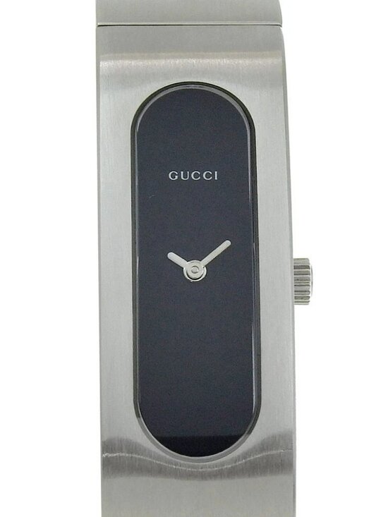 GUCCI Watches 2400S black blackDial Stainless Steel Quartz Analog display ...